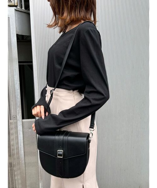 EATME（イートミー）の「ベルテッドフラップバッグ（ショルダーバッグ・レディース・ピンク/ブラック・FREE）」の14枚目の写真