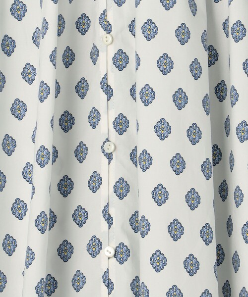 SOULEIADO（ソレイアード）の「コットンプリント ギャザードワンピース  