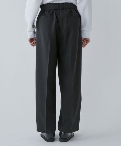 LUCY（ルーシー）の「LUCY/ベルト付きトロミワイドスラックス（スラックス・メンズ・ブラック/パープル系その他/グリーン系その他・LARGE/MEDIUM）」の21枚目の写真