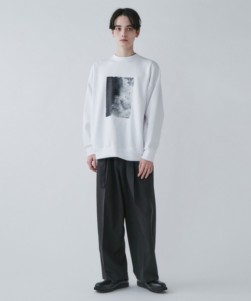 LUCY（ルーシー）の「LUCY/ベルト付きトロミワイドスラックス（スラックス・メンズ・ブラック/パープル系その他/グリーン系その他・LARGE/MEDIUM）」の5枚目の写真