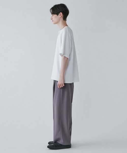 LUCY（ルーシー）の「LUCY/ベルト付きトロミワイドスラックス（スラックス・メンズ・ブラック/パープル系その他/グリーン系その他・LARGE/MEDIUM）」の12枚目の写真