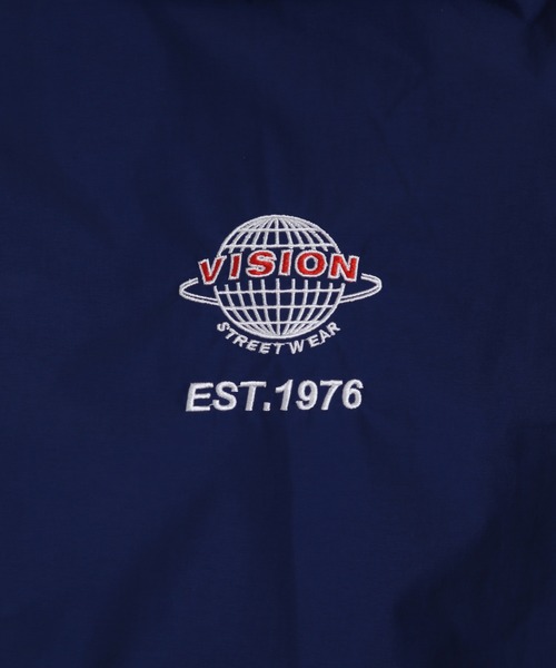 VISION STREET WEAR（ヴィジョンストリートウェア）の「【VISION STREET WEAR】ビッグシルエット リブライン ハーフジップ ナイロンプルオーバー（スウェット・レディース・グリーン/ネイビー/ブラック・LARGE/MEDIUM/X-LARGE）」の15枚目の写真