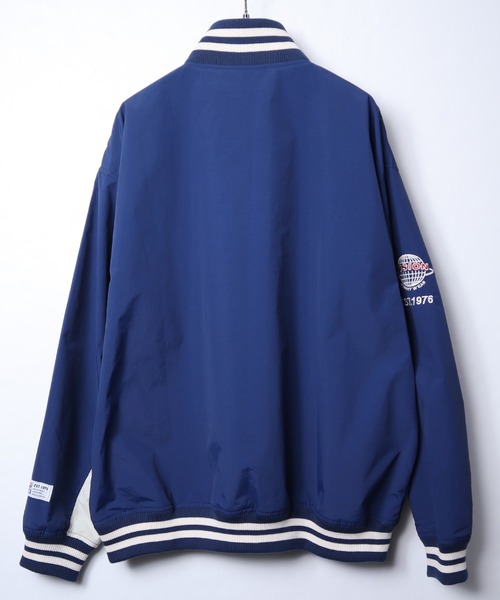 VISION STREET WEAR（ヴィジョンストリートウェア）の「【VISION STREET WEAR】ビッグシルエット リブライン ハーフジップ ナイロンプルオーバー（スウェット・レディース・グリーン/ネイビー/ブラック・LARGE/MEDIUM/X-LARGE）」の12枚目の写真