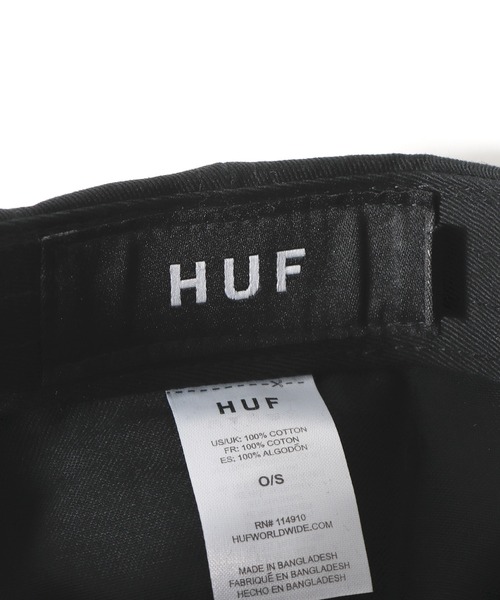 HUF（ハフ）の「HUF/ハフ ESSENTIAL TT CV 6 PANEL HAT キャップ（キャップ・メンズ・ブラック・FREE）」の10枚目の写真