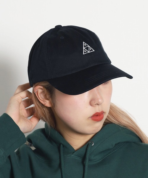HUF（ハフ）の「HUF/ハフ ESSENTIAL TT CV 6 PANEL HAT キャップ（キャップ・メンズ・ブラック・FREE）」の12枚目の写真