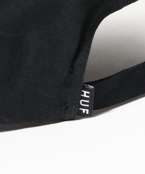 HUF（ハフ）の「HUF/ハフ ESSENTIAL TT CV 6 PANEL HAT キャップ（キャップ・メンズ・ブラック・FREE）」の8枚目の写真