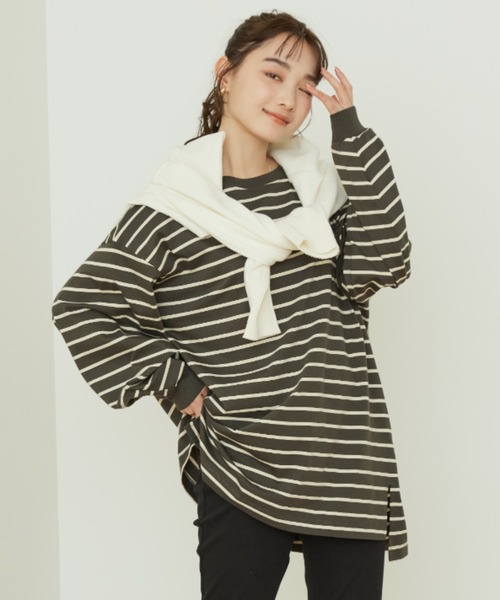 AMERICAN HOLIC(アメリカンホリック)の「ミドルゲージVネックニットカーディガン(カーディガン/ボレロ・レディース・ブルー系その他2/ライトグリーン/オフホワイト/ピンク/イエロー/ブルー・M/L)」の2枚目の写真