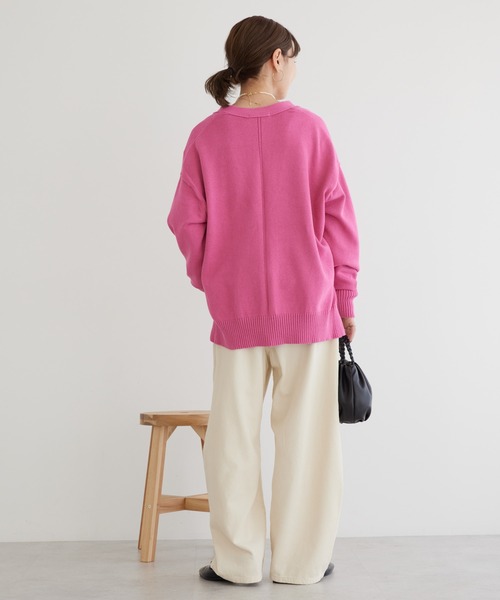 AMERICAN HOLIC(アメリカンホリック)の「ミドルゲージVネックニットカーディガン(カーディガン/ボレロ・レディース・ブルー系その他2/ライトグリーン/オフホワイト/ピンク/イエロー/ブルー・M/L)」の13枚目の写真