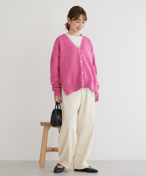 AMERICAN HOLIC(アメリカンホリック)の「ミドルゲージVネックニットカーディガン(カーディガン/ボレロ・レディース・ブルー系その他2/ライトグリーン/オフホワイト/ピンク/イエロー/ブルー・M/L)」の15枚目の写真