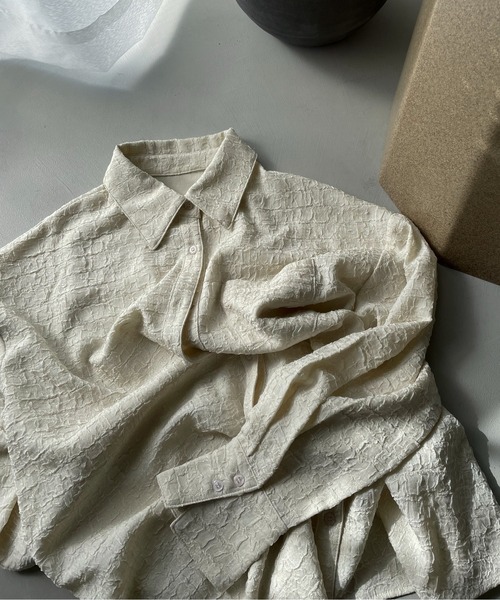 feepur（フェピュール）の「シアージャガードシャツ（シャツ/ブラウス・レディース・アイボリー/ブラック/イエロー・MEDIUM）」の19枚目の写真