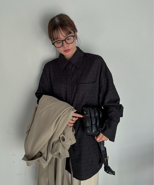 feepur（フェピュール）の「シアージャガードシャツ（シャツ/ブラウス・レディース・アイボリー/ブラック/イエロー・MEDIUM）」の21枚目の写真