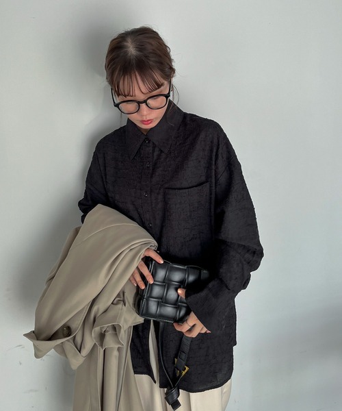 feepur（フェピュール）の「シアージャガードシャツ（シャツ/ブラウス・レディース・アイボリー/ブラック/イエロー・MEDIUM）」の20枚目の写真