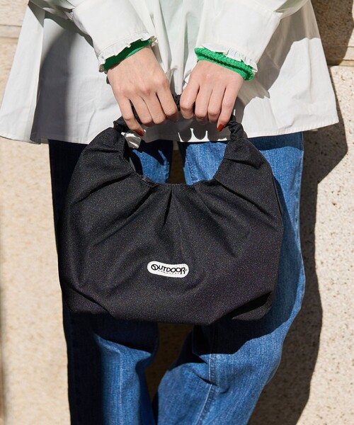 FREAK'S STORE(フリークスストア)の「OUTDOOR PRODUCTS × FREAK'S STORE/アウトドアプロダクツ 別注ギャザーバッグ(ギャザーハンドルバッグ/ハンドバッグ)(ハンドバッグ・レディース・ブラック/ピンク/ベージュ・ONE SIZE)」の11枚目の写真