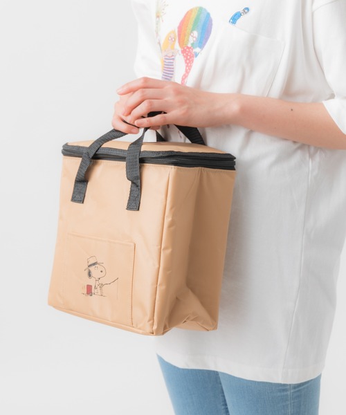 salle de bal(サルデバル)の「PEANUTS / ピーナッツ Snoopy スヌーピー クーラーバッグ S 保温バッグ 保冷バッグ 6L Snoopy cooler S FRH(トートバッグ・レディース・ベージュ/ホワイト/ブラック・S)」の10枚目の写真