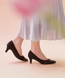 マテリアルコンビパンプス<ふわさら>(204-12884)JELLY BEANS(ジェリービーンズ)