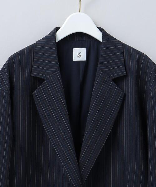 6（ロク）の「＜6(ROKU)＞MULTI STRIPE JACKET/ジャケット（テーラード