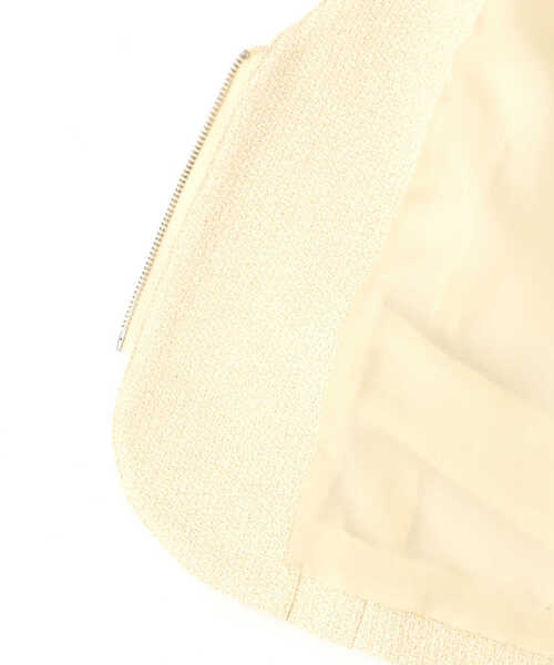 NATURAL BEAUTY BASIC(ナチュラルビューティーベーシック)の「◇ツイードショートジャケット(ノーカラージャケット・レディース・オフホワイト/ブルー・FREE)」の9枚目の写真
