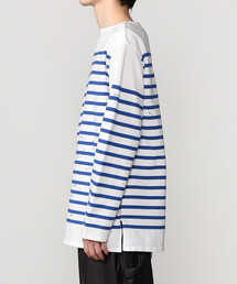【デッド】Orcival Naval Border Shirts☆フランス製☆6 オーシバル ボーダー 七分袖 カットソー 綿100 フランス製