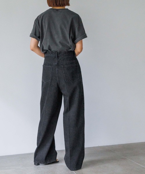 yuw(ユウ)の「retoro Tee 199361(Tシャツ/カットソー・レディース・グレー/ブラック・FREE)」の5枚目の写真