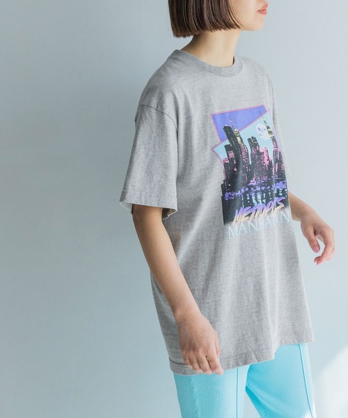 yuw(ユウ)の「retoro Tee 199361(Tシャツ/カットソー・レディース・グレー/ブラック・FREE)」の12枚目の写真
