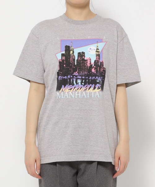 yuw(ユウ)の「retoro Tee 199361(Tシャツ/カットソー・レディース・グレー/ブラック・FREE)」の15枚目の写真