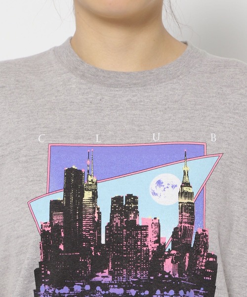 yuw(ユウ)の「retoro Tee 199361(Tシャツ/カットソー・レディース・グレー/ブラック・FREE)」の18枚目の写真