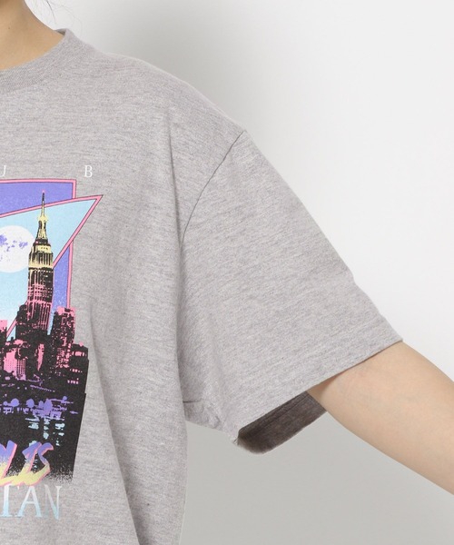yuw(ユウ)の「retoro Tee 199361(Tシャツ/カットソー・レディース・グレー/ブラック・FREE)」の20枚目の写真