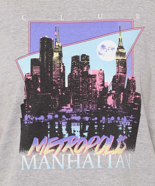 yuw(ユウ)の「retoro Tee 199361(Tシャツ/カットソー・レディース・グレー/ブラック・FREE)」の22枚目の写真