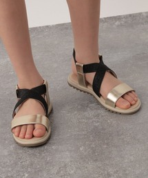 ラクラク/ゴムクロスサンダル/191429