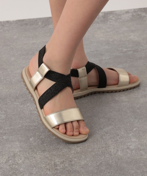 GLOBAL WORK（グローバルワーク）の「ラクラク／ゴムクロスサンダル/191429（サンダル・キッズ・ホワイト系その他/ブラック系その他/シルバー/その他・16cm/17cm/18cm/19cm/20cm/21cm/22cm）」の13枚目の写真