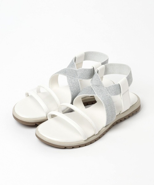 GLOBAL WORK（グローバルワーク）の「ラクラク／ゴムクロスサンダル/191429（サンダル・キッズ・ホワイト系その他/ブラック系その他/シルバー/その他・16cm/17cm/18cm/19cm/20cm/21cm/22cm）」の16枚目の写真