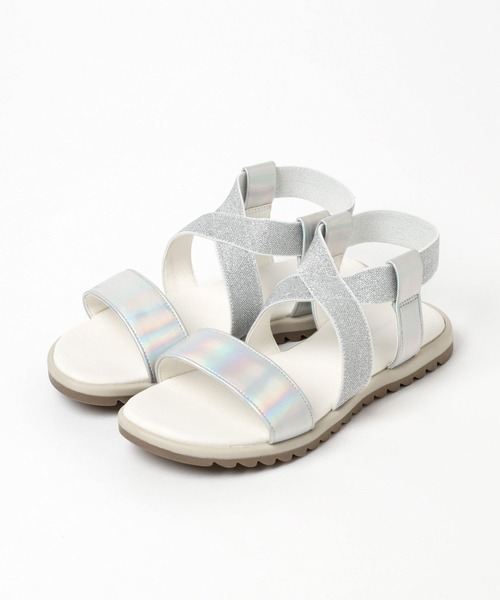 GLOBAL WORK（グローバルワーク）の「ラクラク／ゴムクロスサンダル/191429（サンダル・キッズ・ホワイト系その他/ブラック系その他/シルバー/その他・16cm/17cm/18cm/19cm/20cm/21cm/22cm）」の18枚目の写真