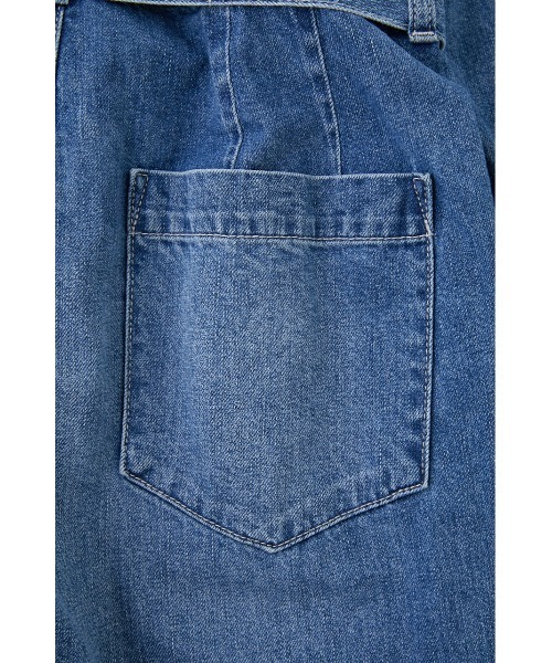 MOUSSY（マウジー）の「WIDE LEG DENIM ジャンプスーツ（つなぎ