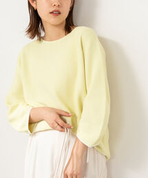 NOLLEY’S | 《手洗い可能》カーブパフ袖ホールガーメントプルオーバーニット(ニット/セーター)