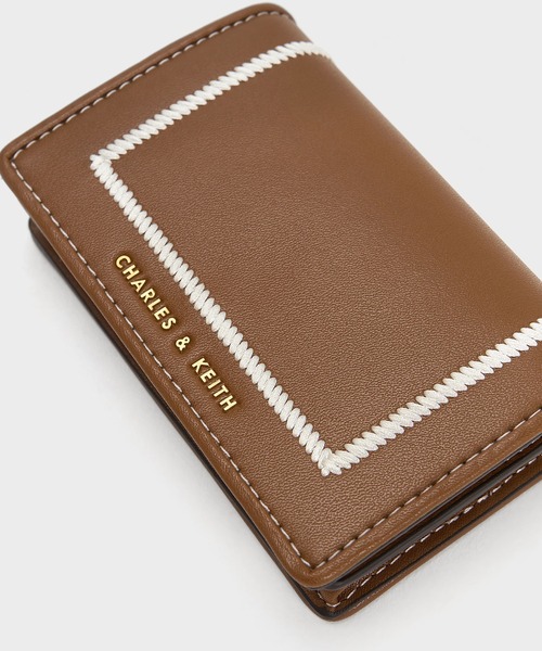 CHARLES & KEITH(チャールズ & キース)の「Astra アストラ ステッチトリムネームカードケース(名刺入れ・レディース・オレンジ/ブラック/ブラック系その他2/チョコ/フューシャピンク・XXS)」の10枚目の写真