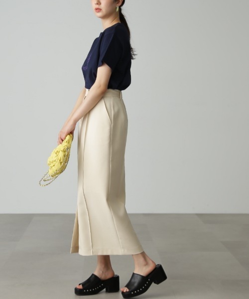 FREE'S MART（フリーズマート）の「【Sシリーズ対応】◆ピンタックナロースカート（スカート・レディース・ブラック/イエロー/ホワイト・SMALL/MEDIUM/X-SMALL）」の12枚目の写真