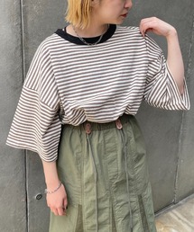 パイルリンガーボーダーTシャツ