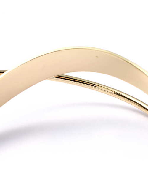 NATURAL BEAUTY BASIC（ナチュラルビューティーベーシック）の「【美人百花掲載】カラー＆メタルクロスバングル（バングル/リストバンド・レディース・ベージュ/ピンク・ﾌﾘ-）」の7枚目の写真