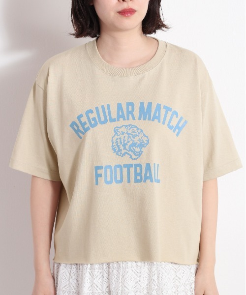 cepo（セポ）の「リメイクカレッジＴｅｅ　WEB先行販売（Tシャツ/カットソー・レディース・チャコール/ベージュ・M）」の18枚目の写真
