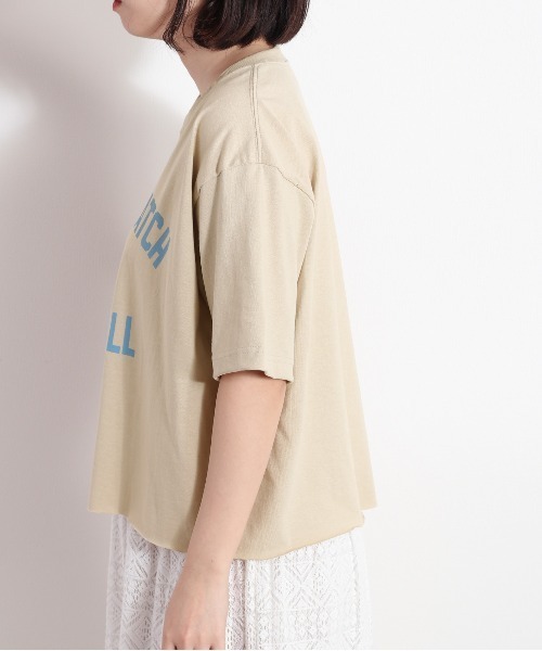 cepo（セポ）の「リメイクカレッジＴｅｅ　WEB先行販売（Tシャツ/カットソー・レディース・チャコール/ベージュ・M）」の19枚目の写真
