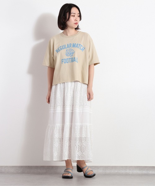 cepo（セポ）の「リメイクカレッジＴｅｅ　WEB先行販売（Tシャツ/カットソー・レディース・チャコール/ベージュ・M）」の15枚目の写真