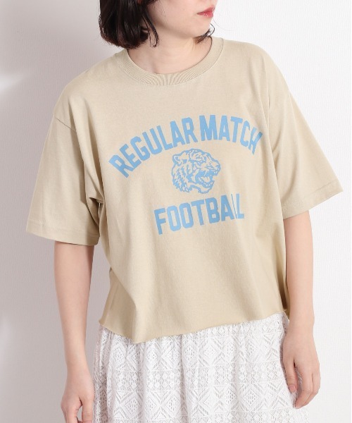 cepo（セポ）の「リメイクカレッジＴｅｅ　WEB先行販売（Tシャツ/カットソー・レディース・チャコール/ベージュ・M）」の11枚目の写真