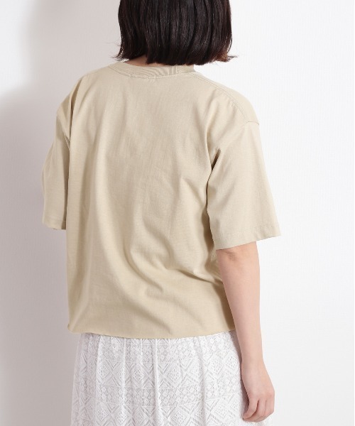 cepo（セポ）の「リメイクカレッジＴｅｅ　WEB先行販売（Tシャツ/カットソー・レディース・チャコール/ベージュ・M）」の13枚目の写真