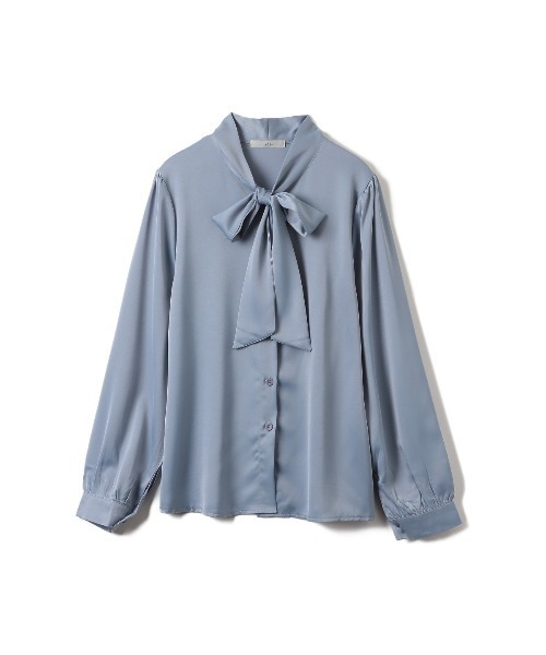 Ada.（エイダ）の「オフィスでもプライベートでも◎　洗える ボウタイ リボン ブラウス（シャツ/ブラウス・レディース・ホワイト/ベージュ/ライトブルー/アイボリー/ミント/ピンク/ネイビー・M/S/L）」の21枚目の写真