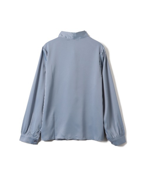 Ada.（エイダ）の「オフィスでもプライベートでも◎　洗える ボウタイ リボン ブラウス（シャツ/ブラウス・レディース・ホワイト/ベージュ/ライトブルー/アイボリー/ミント/ピンク/ネイビー・M/S/L）」の8枚目の写真