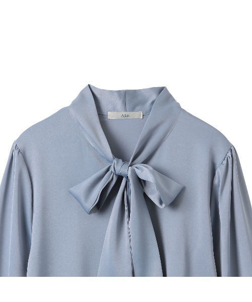 Ada.（エイダ）の「オフィスでもプライベートでも◎　洗える ボウタイ リボン ブラウス（シャツ/ブラウス・レディース・ホワイト/ベージュ/ライトブルー/アイボリー/ミント/ピンク/ネイビー・M/S/L）」の9枚目の写真