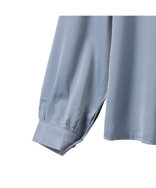 Ada.（エイダ）の「オフィスでもプライベートでも◎　洗える ボウタイ リボン ブラウス（シャツ/ブラウス・レディース・ホワイト/ベージュ/ライトブルー/アイボリー/ミント/ピンク/ネイビー・M/S/L）」の10枚目の写真