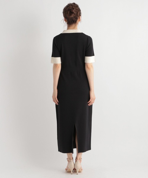 Andemiu（アンデミュウ）の「エリツキハイショクニットワンピース904569（ワンピース・レディース・オレンジ/ベージュ/ブラック・FREE）」の11枚目の写真