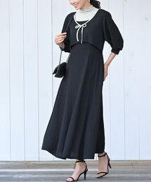 rps | パイピングリボンカーデ×フレアーキャミワンピ(ワンピース)