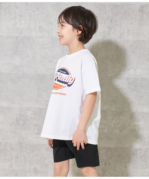 ANAP kids（アナップキッズ）の「フロントウェーブロゴビッグTシャツ【親子お揃い】（Tシャツ/カットソー・キッズ・ネイビー/ホワイト/イエロー系その他/ピンク・130cm/110cm/120cm/100cm）」の19枚目の写真